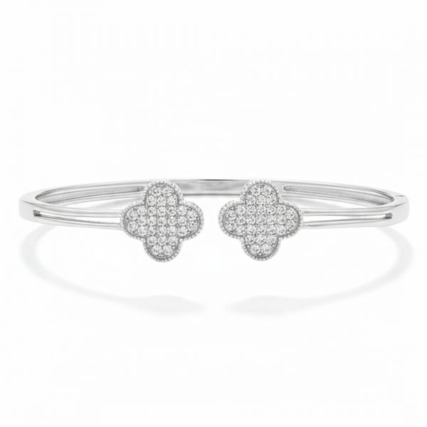 Niiya Product - Niiya 925 Fine Silver Bracelet With Diamonds